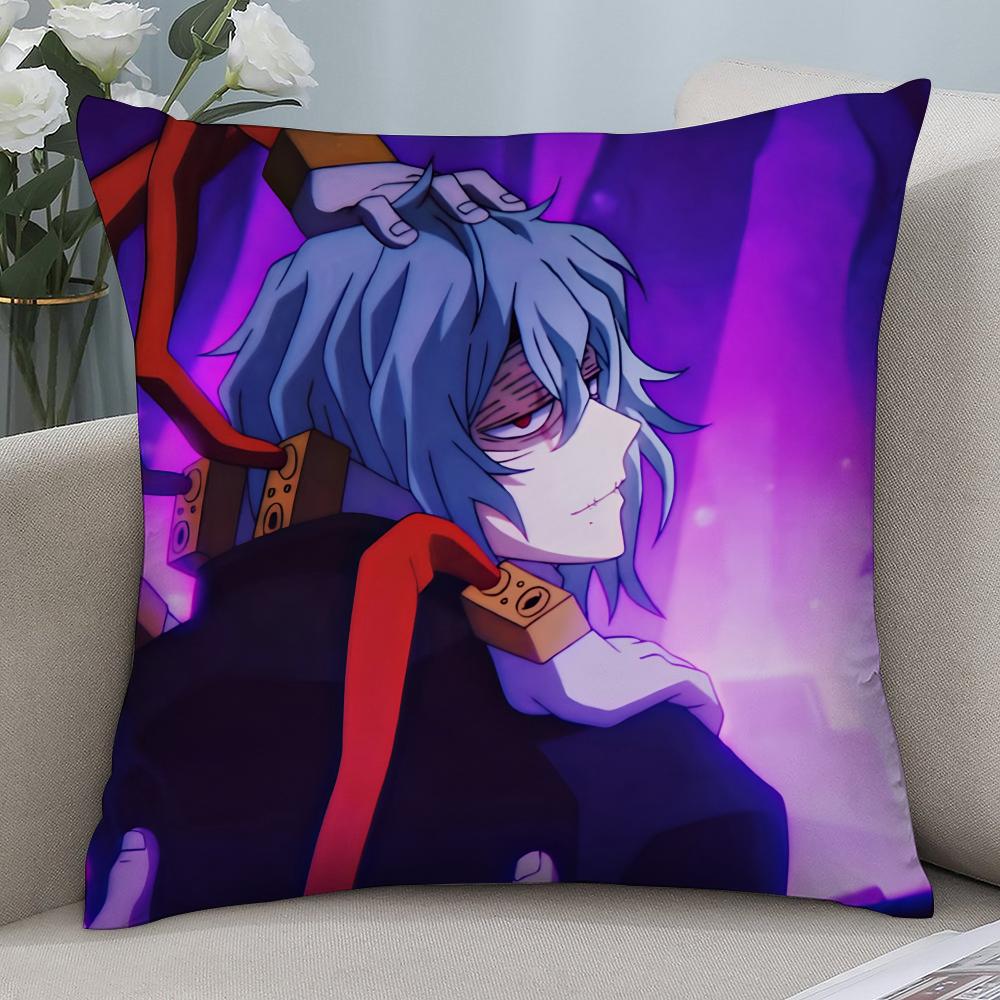 Anime T-Tomura Shigaraki Pillow Case 3D Print Polyester Fiber 40*40 Cm Home Sofa Throw Pillow Cover Decoration Festival Gift