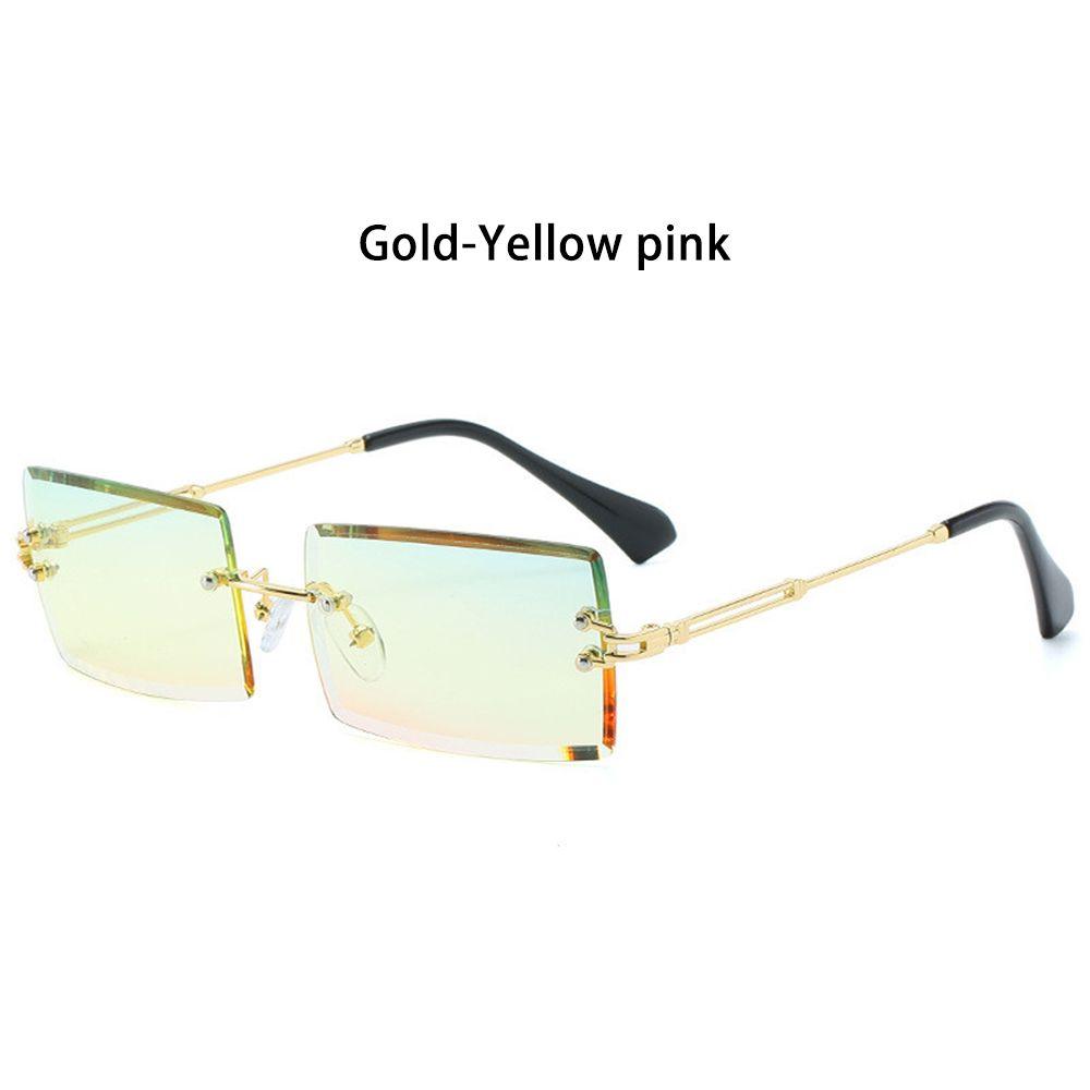 Summer Rimless Summer Eyewear Square Sunglasses Shades Rectangle Sun Glasses Fashion Sunglasses
