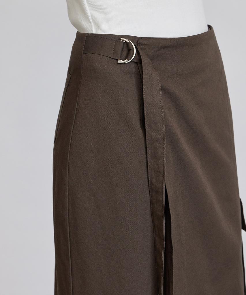 Itove Seoul Cargo Long Wrap Skirt Dg