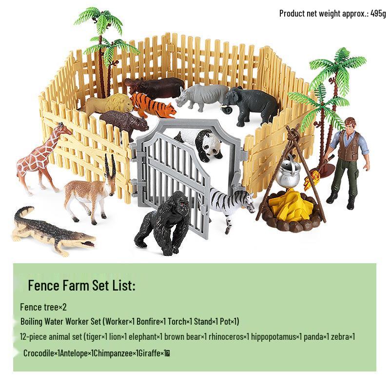 Creative Simulation Fence Set for Farm, Ranch, Zoo, or Sandbox Decorations