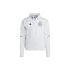 Spain National Team Solid Print Logo Zip-Up Collar Jacket Men Jackets White IC4392