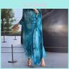 Elegant Summer Chiffon Print Dress With Abstract Pattern For Office Wear
