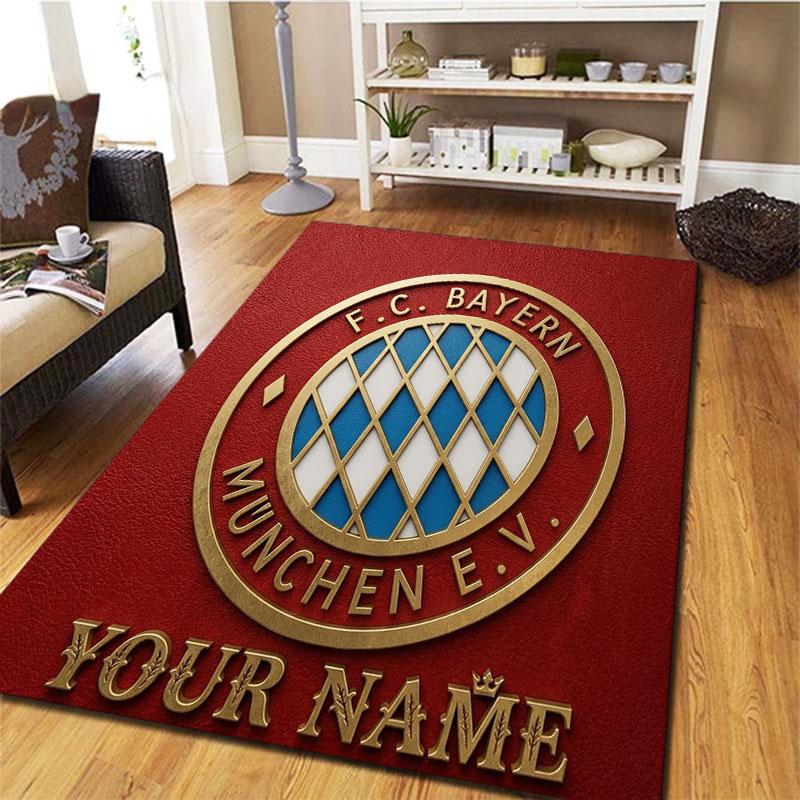 FC Bayern Munchen Custom Name Carpet Rug for Living Room Bedroom Home Sofa Decoration,Kids Play Non-slip Floor Mat
