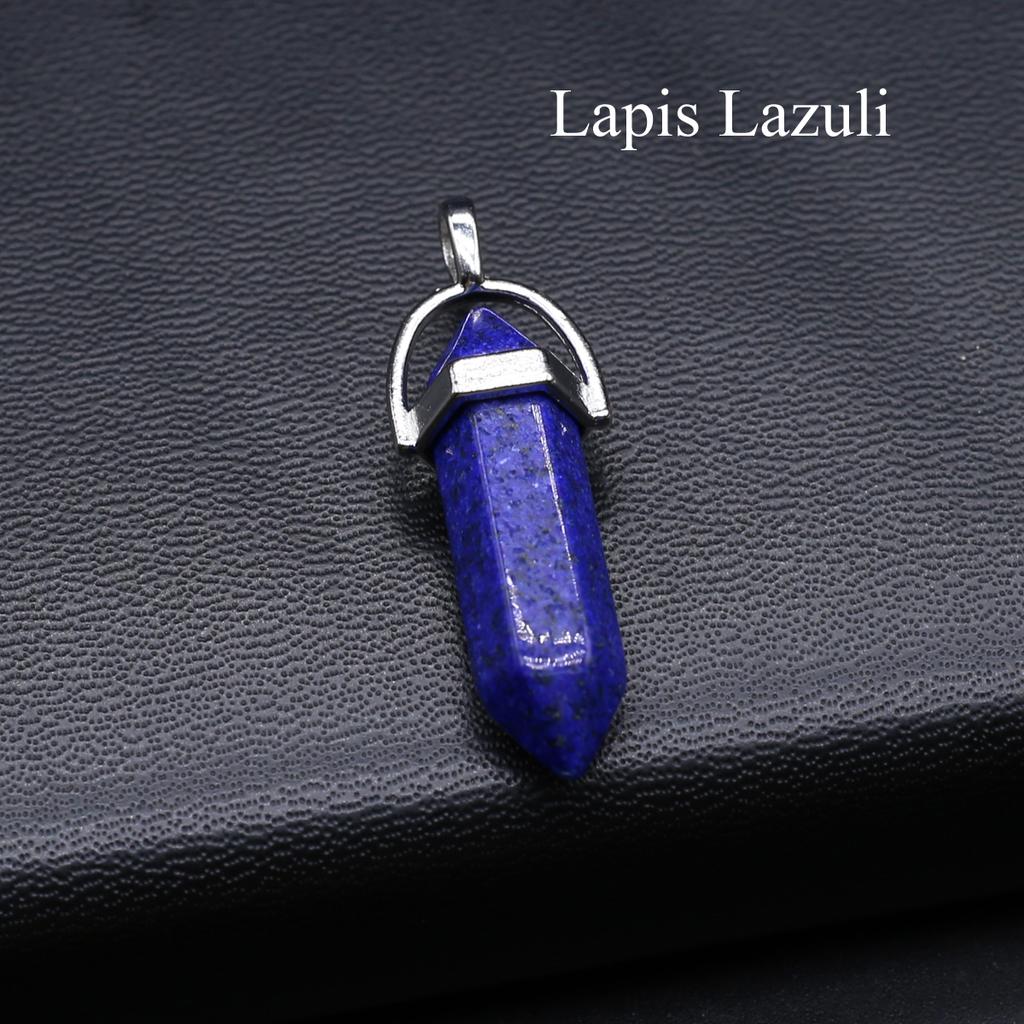 1Pc Natural Stone Hexagonal Cone Pendant, Reiki Healing Crystals Agate Gems Charms for DIY Women Men Necklace Jewelry Accessories, Extremely Cheap