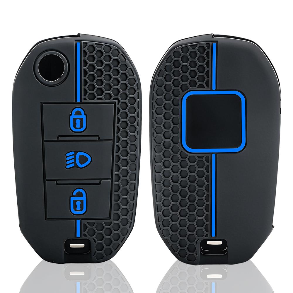 Silikon Schlüsselhülle Autoschlüsselhülle Für Citroen C5 C3 C4 C8 Berlingo Für Peugeot Partner Rifter 208 308 508 407 2008 3008 Expert