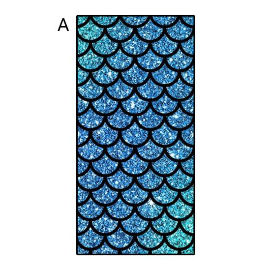 Felle kleuren zeemeerminpatroon Sterke waterabsorptie Strandlaken Zwemmen Sport Oversized baddeken Strandaccessoires