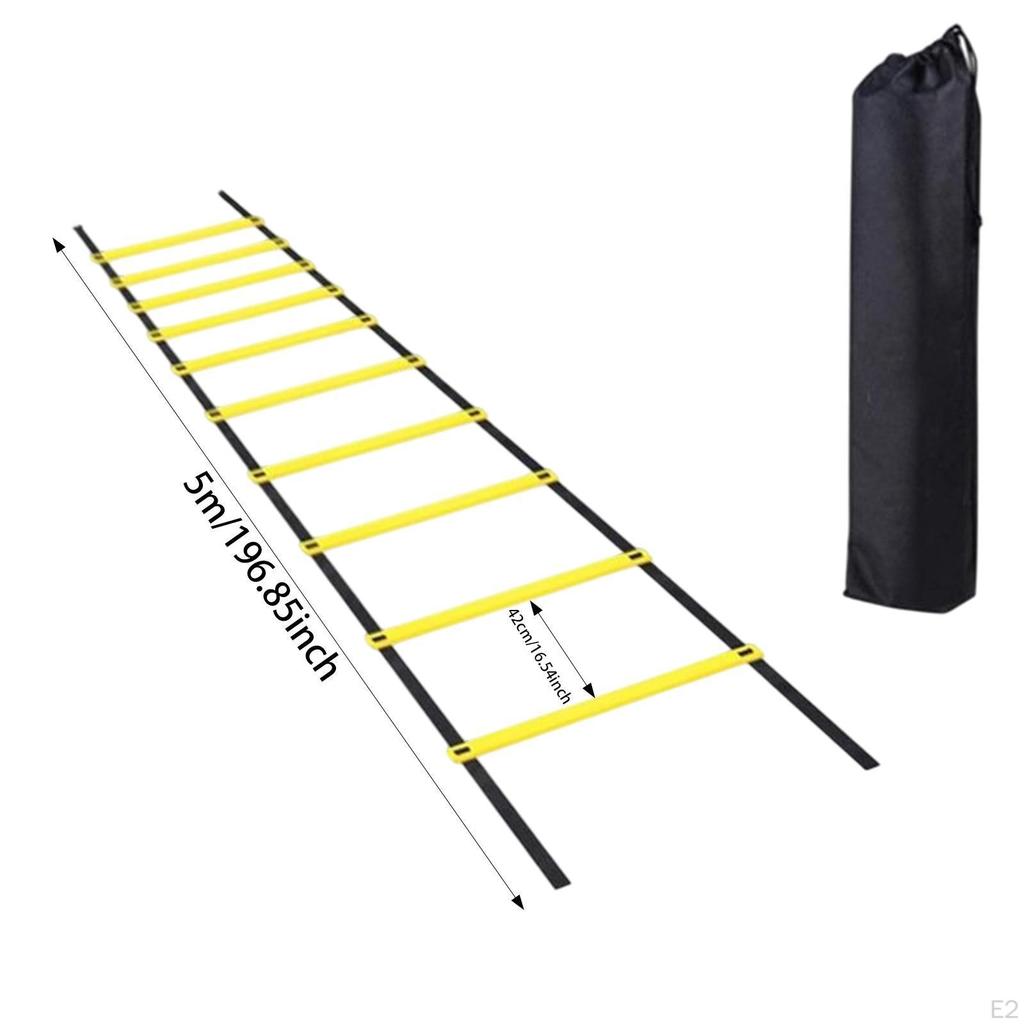 Agility Leiter Faltbare Flexible Rugby Tragbare Outdoor Sport Springen Hürden Workout Treppen