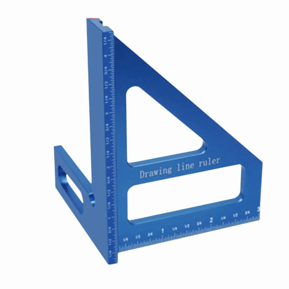 Multi Angle Measuring Triangle Ruler Aluminum Alloy Miter Triangle Ruler For Woodworking