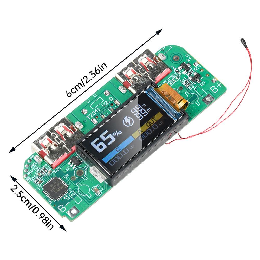 22.5W Super Fast Charging Module Type-C + USB Fast Charge Board 3.7V Ternary Lithium Battery Charge Pad Supports PD/QC/SCP/VOOC