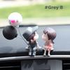 Niedliches Paare Ornament Modell Kuss Ballon Figur Auto Innendekoration Rosa Armaturenbrett Figur Anime Autozubehör Geschenke