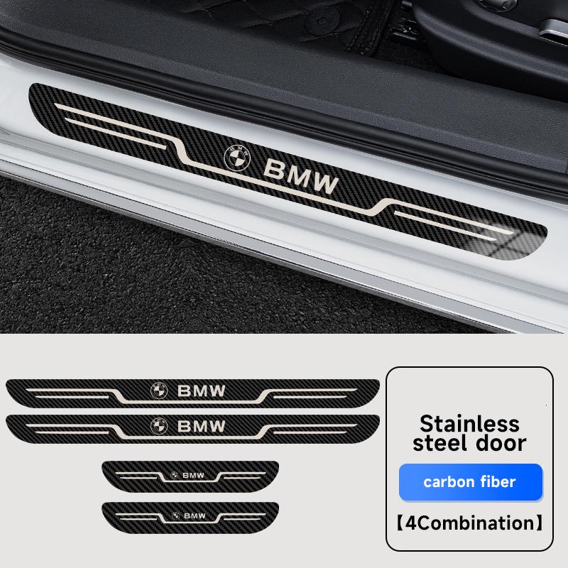 Car Stainless Steel Door Sill Pedal Welcome Scuff Plate For BMW M Performance F30 F20 F10 F18 F22 F01 X3 X4 F06 M3 M5 Accessorie Gam00