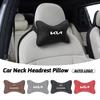 Suede Car Interior Seat Neck Pillow Comfortable Headrest For K9 Sportage Niro K5 Carnival EV6 EV9 EV3 K8 Stinger Forte Ceed