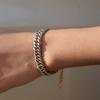 Yori Fashion Exquisite Basic Cuban Chain Bracelet for Women Rust Proof Personalized Charm Wrist Jewellery New Gift