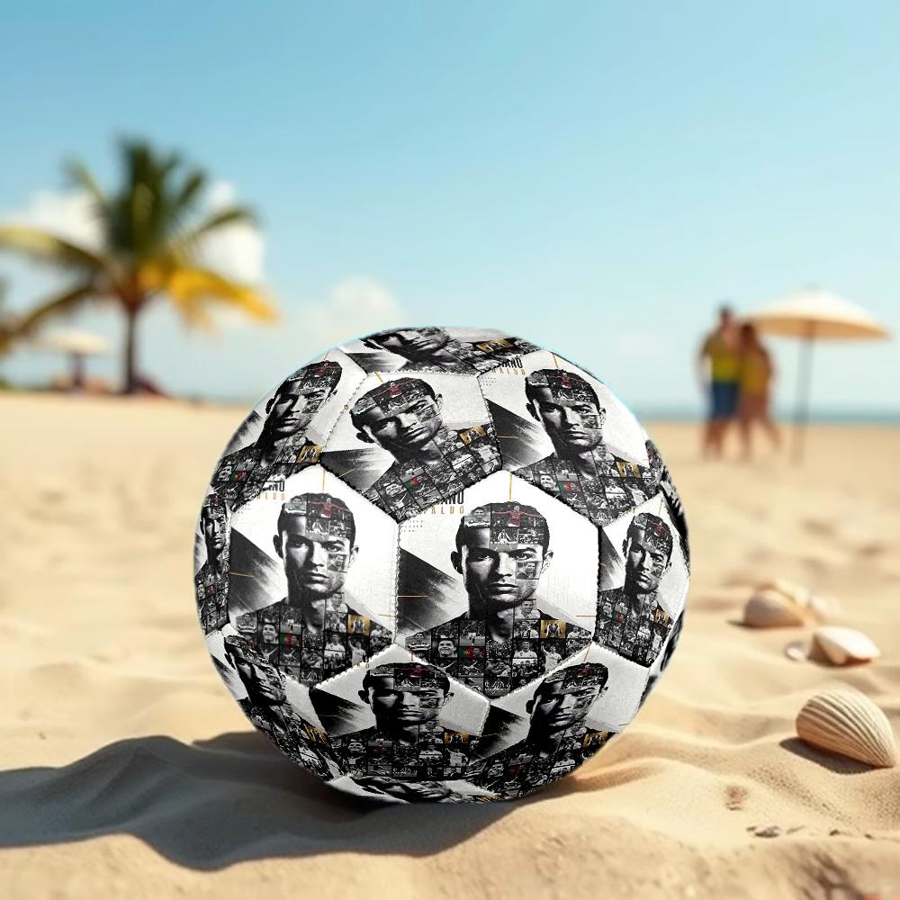 Cristiano Ronaldo Size 5 Football High Elastic Soccer Ball For Outdoor Competition Daily Training Play