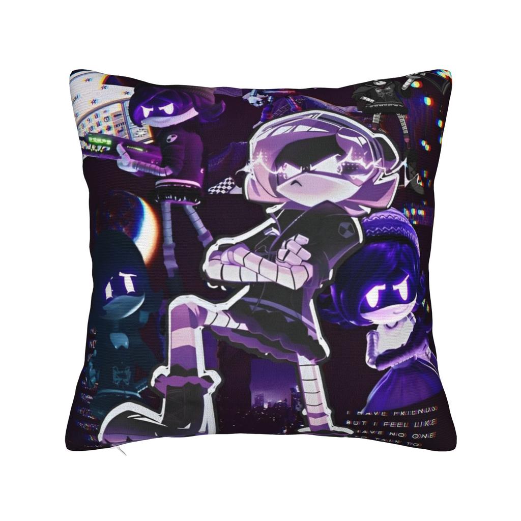 Morddrohnen Quadratische Kissenbezüge Uzi Türsteher Kissenbezüge Modisch mit Reißverschluss Dekor Kissenbezug für Sofa 40x40cm