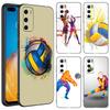 Coque de téléphone noire de jeu de sport de volley-ball pour Huawei P10 P20 P30 P40 Lite P50 P60 Art P50E P Smart Z 2018 2020 2021 Pro 2019