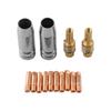 MIG Welder Accessory Collection 14pcs Designed Specifically for the MB15 AK Torch Featuring Contact Tips & Brass Diffuser