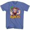 Popeye Námořník Kreslený Mačkání plechovky se špenátem Pánské tričko Unisex tričko