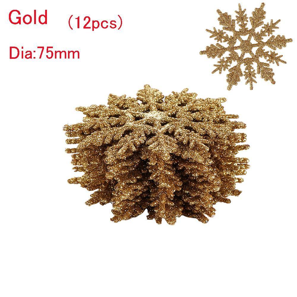 pendant DIY Craft Glitter Snowflake Party Ornaments Christmas Tree Decor Festival Decoration