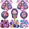 1 Set Kpop Demon Hunters Aluminum Foil Latex Balloon Children's Birthday Decoration Korean Kpop Anime Party Supplies Toy Gift