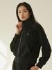NOUVE Stretch Jersey Zip-Up - Black