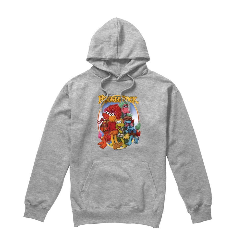 Fraggle Rock Unisex Adult Group Hug Heather Hoodie