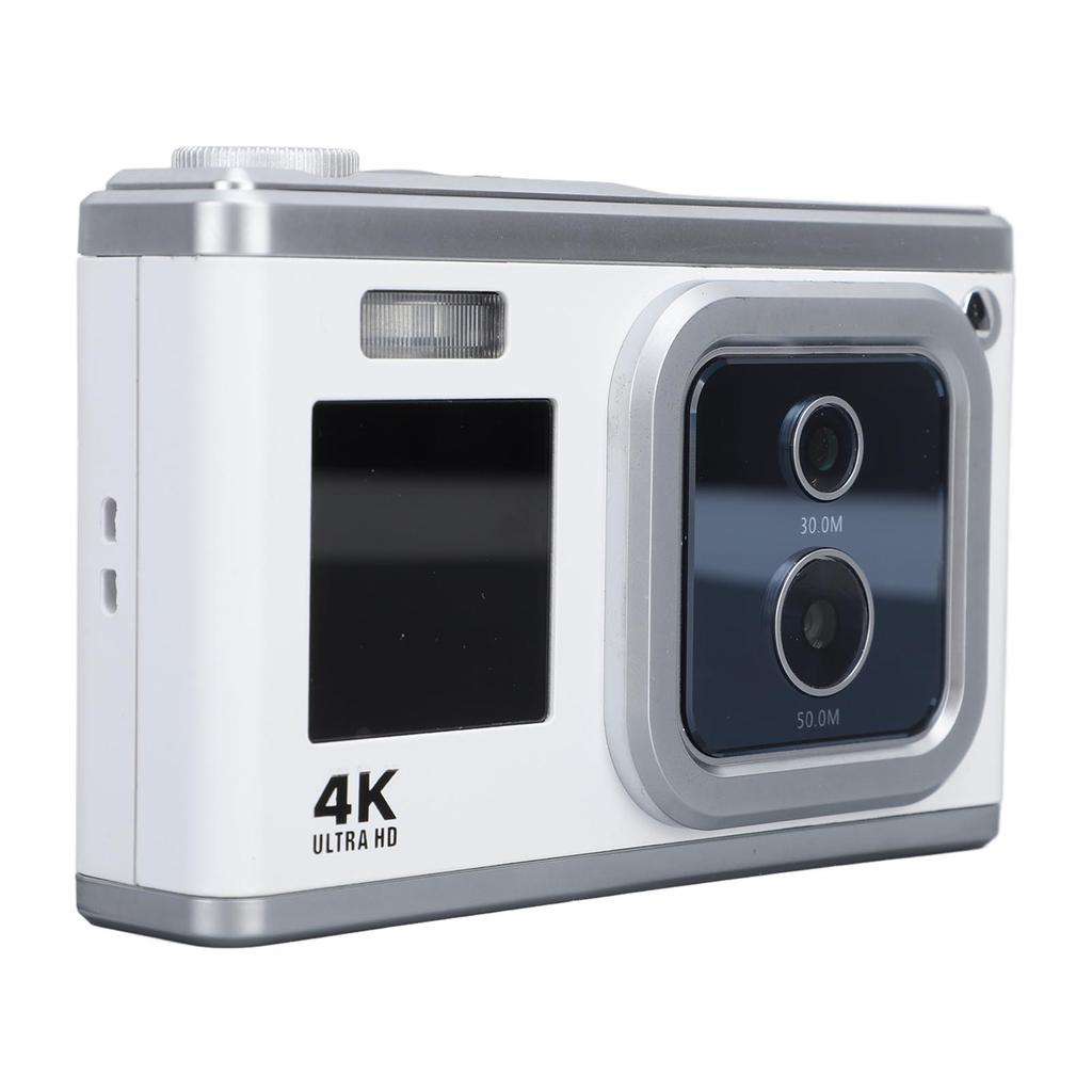 Digital Camera 4K HD Dual IPS Screen 50MP 30MP Dual Lens 16X Digital Zoom AF Built In Flash Small Camera for Teens