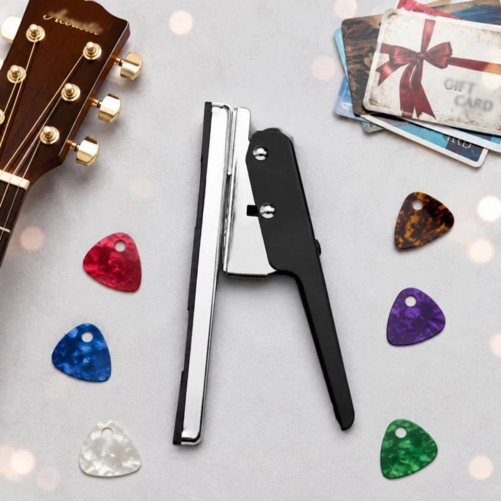 Plectrum Guitar Pick Puncher Card Cutter Guitar Pick Punch Tool Portable DIY Guitar Pick Handmade
