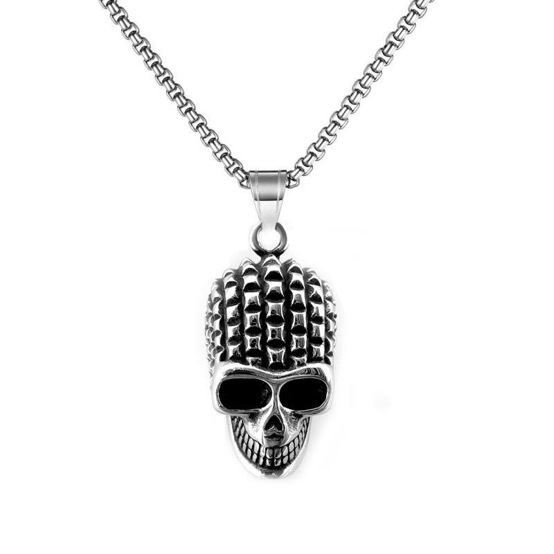 Accessories Hip Hop Necklace Stainless Steel Axe Pendant Titanium Steel Orchid Chain Men