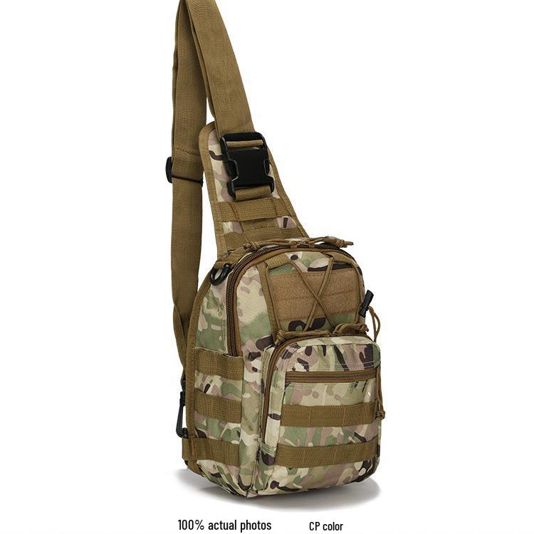 Camouflage Canvas Fahrrad Umhängetasche Brusttasche für Outdoor-Sportarten