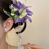 Bunte Blume Haarnadel Perle Chinesischer Stil Haarspange Süß Hanfu Haarschmuck Strand