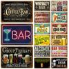 Bedroom Metal Signs Retro Metal Plate Posters Wall Art Mural Vintage Room Decoration Home Decor Items Tin Signs Aesthetic Men