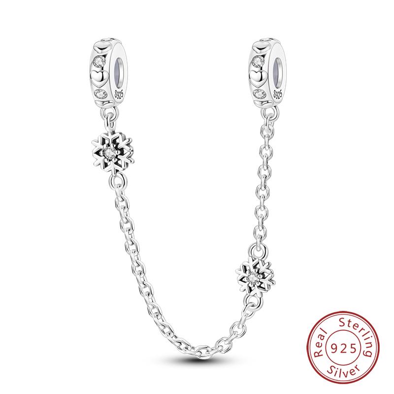 Winter Charm 925 Silver Snowflake Snowman Penguin Charm Pendant For Women Fine DIY Birthday Jewelry Gifts