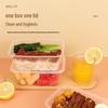Camellia 1000ml Disposable Square Plastic Food Container