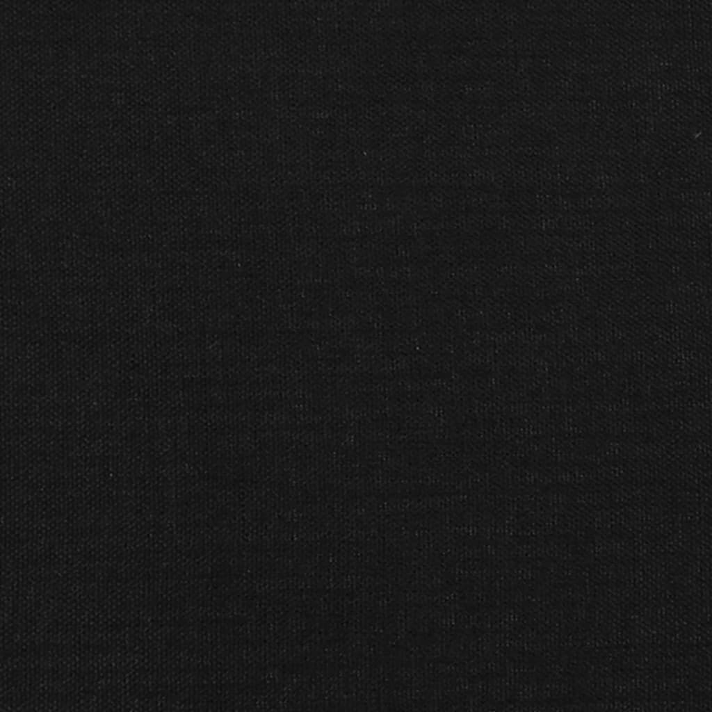Box Spring Bed Frame Black 140 X 190 Cm Fabric