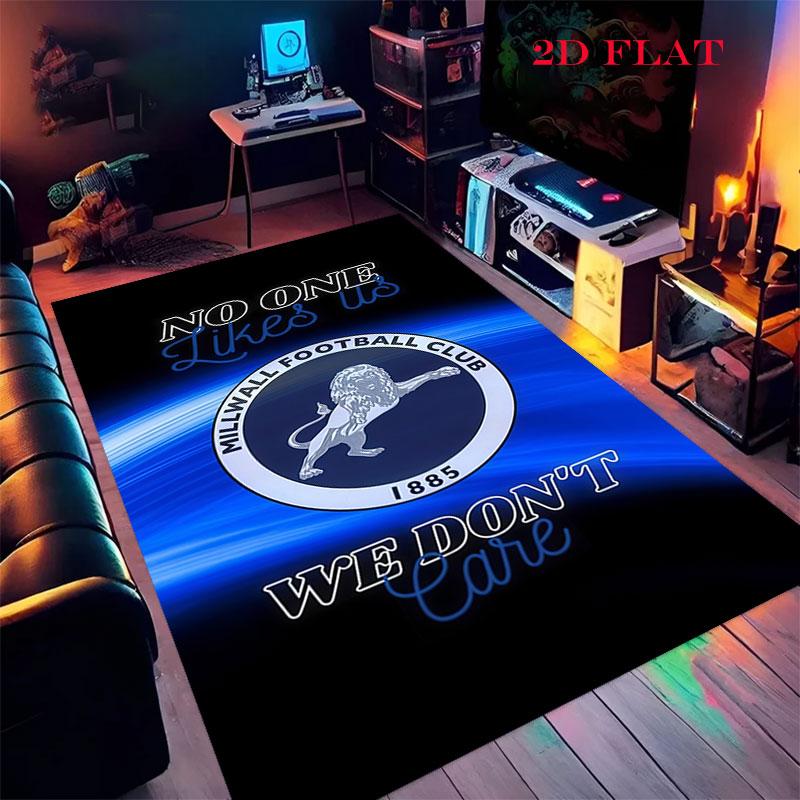 Millwall F.C. logo Poster Tapijt Vloerkleed voor Woonkamer Slaapkamer Huisbank Decoratie, Kinderen spelen Antislip Vloermat