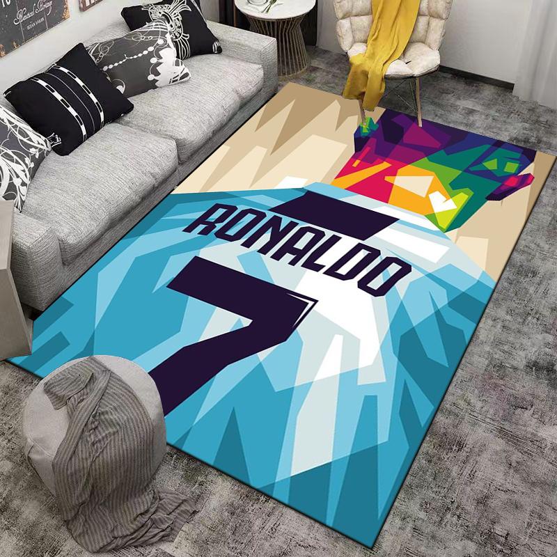Geometric Ronaldo 7 Carpet with Colorful Abstract Art Design Suitable for Use As an Anti-slip for Living Room Bedroom Sofas
