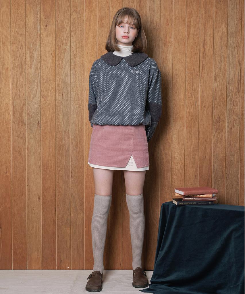 Dear Fear Slow Corduroy Skirt Pink