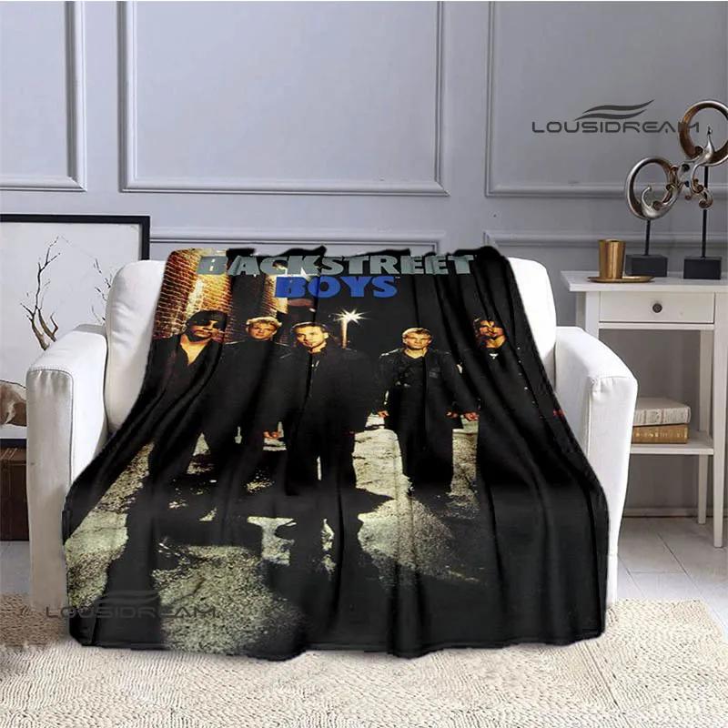 Backstreet Boys Printed Flannel Throw Blanket Soft Cozy Warm Travel Bedding Perfect Birthday Gift for Fans