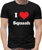 I Love Squash Mens T-Shirt - Player - Sport - Game - Racket - Racquetball