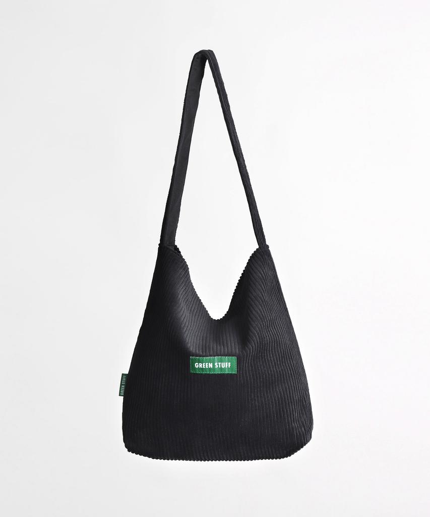 Green Stuff Simple Shopper Bag 62 Classic Corduroy - Black