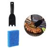 Heavy Duty Nylon Scrapers For Grills With 4 Cleaning Sponges Efficient Tool For Removing Food Residues And Greases