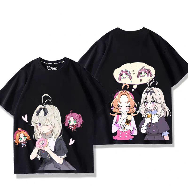 Anime Star Detective Precure Cosplay Printed Short Sleeves TShirt Casual Tee Fashion Shirts In Summer Birthday Gifts