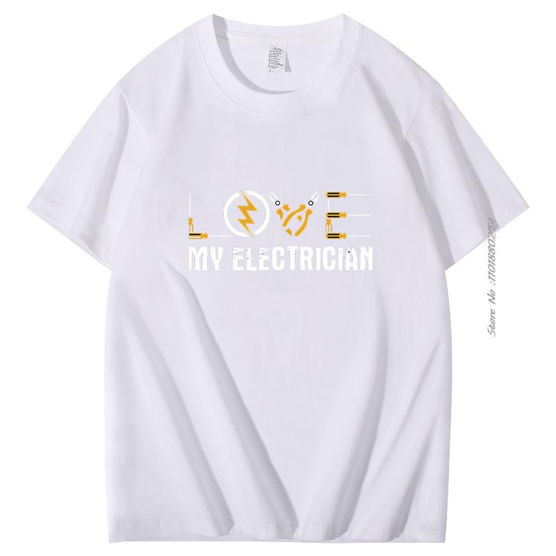 Summer Cotton Tshirt My Electrician Gifts Print T Shirt Fashion New Shirts And Tshirts Short Sleeve Tshirts Male Clothes