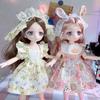 Dress Up Simulated Eye Hinge Doll 3D Eyes Removable Joints Doll BJD Doll with Clothes Kids Toy