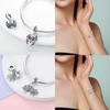 Authentic copper Black Butterfly Spider Purple Zircon Bee Flower Animal Bead Compatible With Bracelets Women Gift Diy Accessory Jewellery