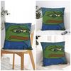 Pillow Cover Sad P-Pepe Frog Meme Design Cushion Cover Kawaii Pillow Case For Living Room Chair Pillowcases