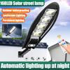 Verbesserte 168LED Solar Straßenlaterne Outdoor Wasserdichte LED für Garten Wandleuchte Einstellbarer Winkel Solarlampe Eingebaut