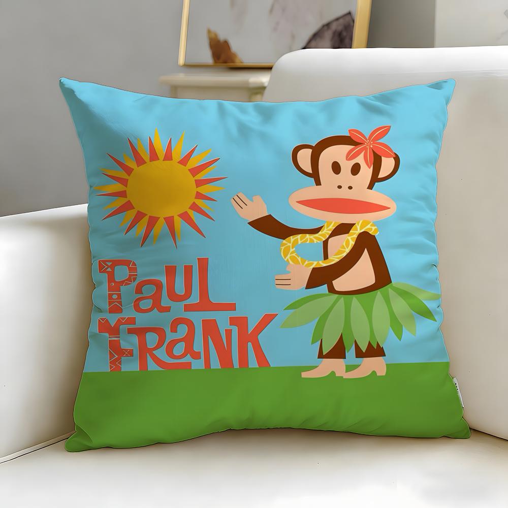 classic brand Paul Frank Cushion Cover Soft & Easy-Wash Pillow Case – Versatile for Couch, Bed, Travel and Office