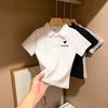 Summer Kids Cotton Polo Shirt Short Sleeve T Shirt For Boys And Girls Fashionable Top For Middle And Big Children